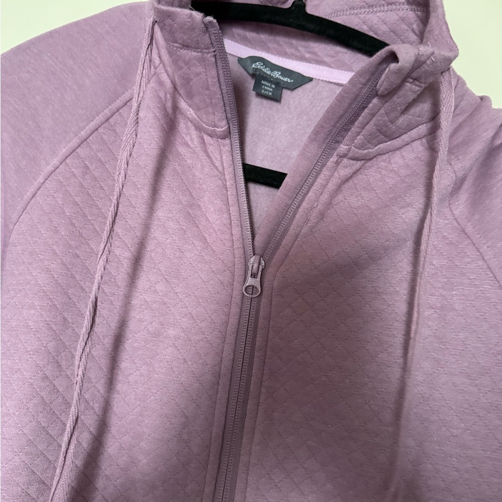 Eddie Bauer Lilac Quilted Hoodie